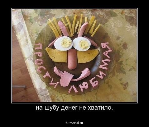 на шубу денег не хватило.