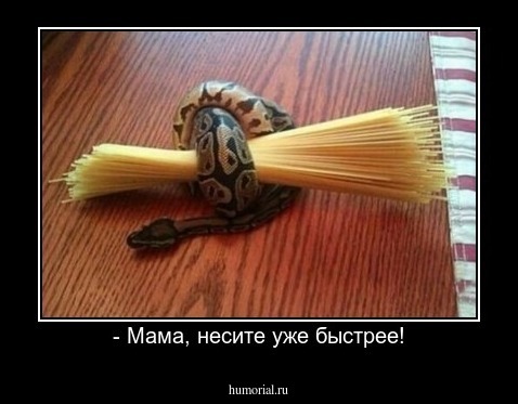 - Мама, несите уже быстрее!