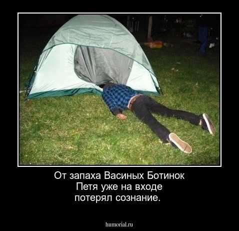 От запаха Васиных Ботинок Петя уже на входе потерял сознание.