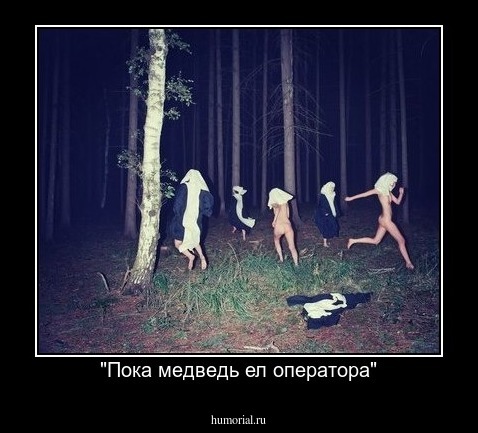"Пока медведь ел оператора"