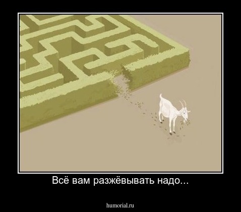 Всё вам разжёвывать надо...