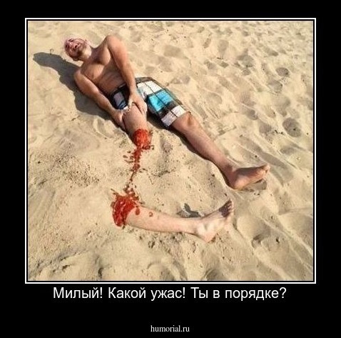 Милый! Какой ужас! Ты в порядке?