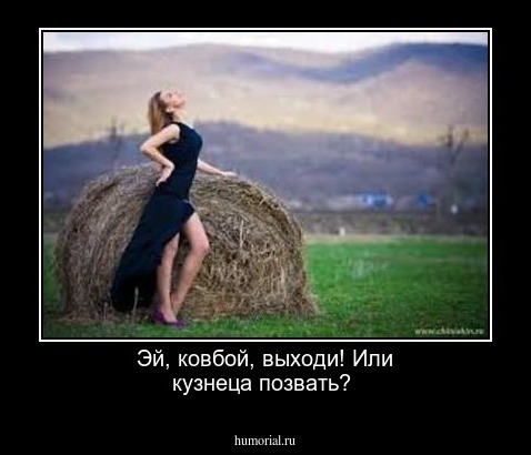 Эй, ковбой, выходи!  Или кузнеца позвать?
