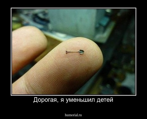 Дорогая, я уменьшил детей