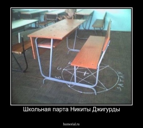 Школьная парта Никиты Джигурды