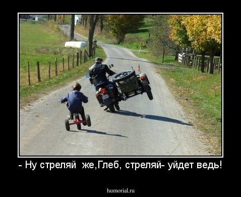 - Ну стреляй  же,Глеб, стреляй- уйдет ведь!