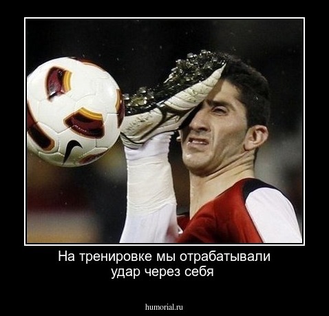 На тренировке мы отрабатывали удар через себя