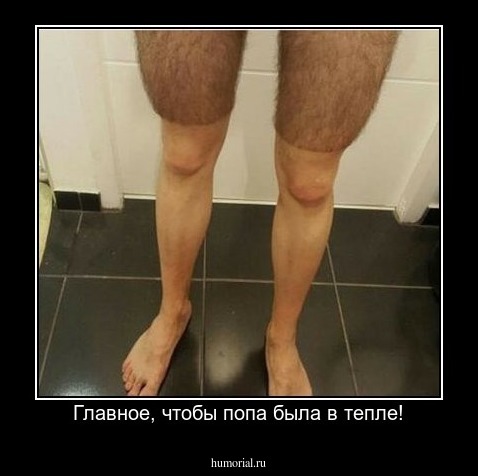 Главное, чтобы попа была в тепле!