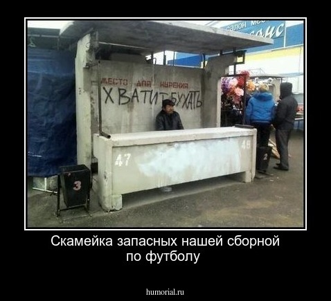 Скамейка запасных нашей сборной по футболу