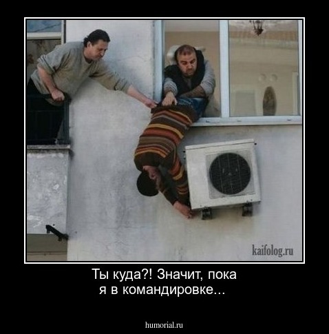Ты куда?! Значит, пока я в командировке...