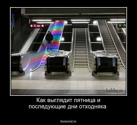 Как выглядит  пятница и последующие дни отходняка 