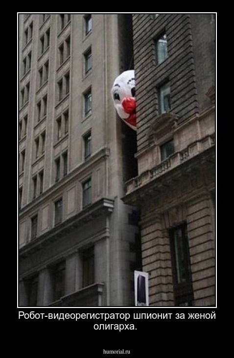 Робот-видеорегистратор шпионит за женой олигарха.