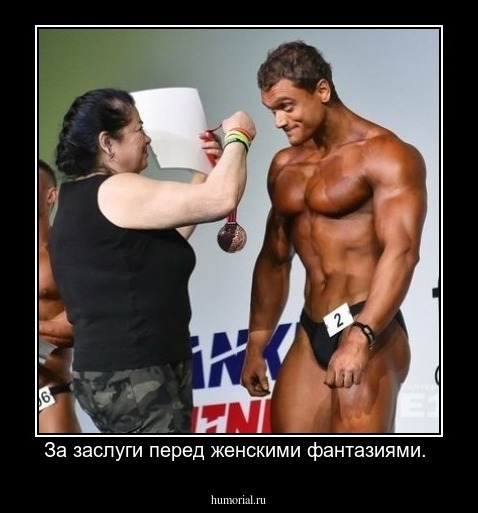 За заслуги перед женскими фантазиями. 