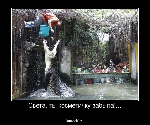 Света, ты косметичку забыла!...