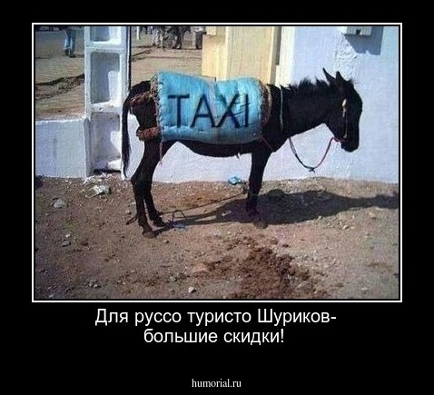 Для руссо туристо Шуриков- большие скидки!