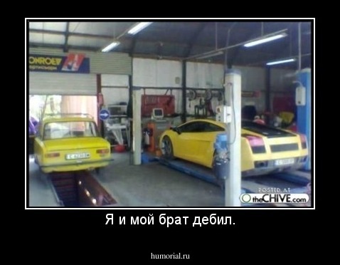 Я и мой брат дебил.