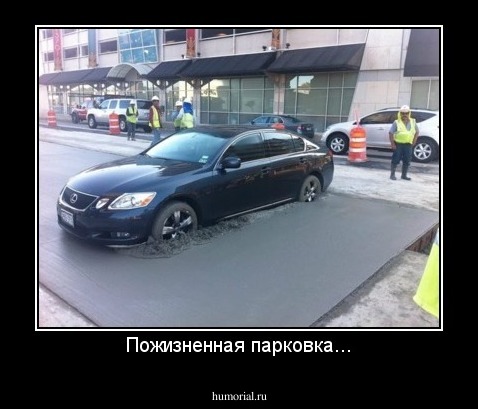 Пожизненная парковка...