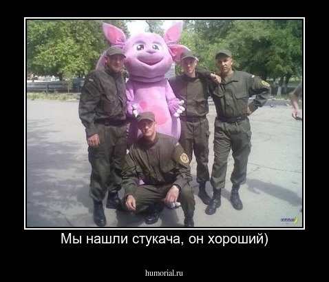 Мы нашли стукача, он хороший)