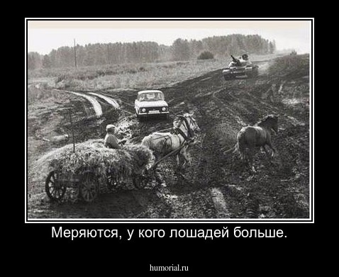 Меряются, у кого лошадей больше.