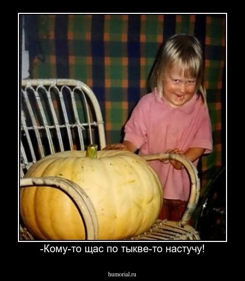 -Кому-то щас по тыкве-то настучу!