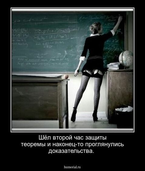 Шёл второй час защиты теоремы и наконец-то проглянулись доказательства.