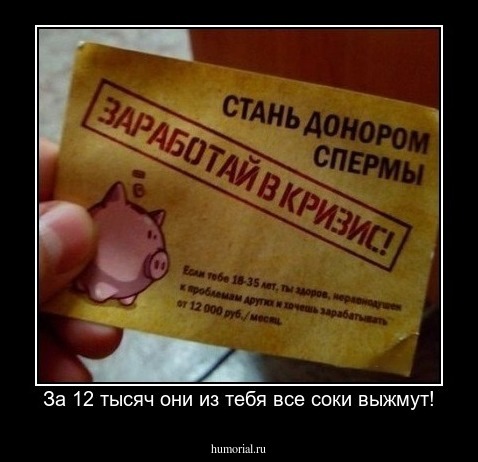 За 12 тысяч они из тебя все соки выжмут!