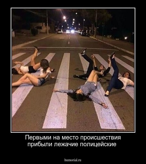 Первыми на место происшествия прибыли лежачие полицейские