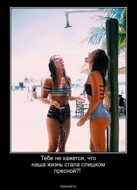 Тебе не кажется, что наша жизнь стала слишком пресной?!