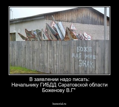 В заявлении надо писать: Начальнику ГИБДД Саратовской области Боженову В.Г"