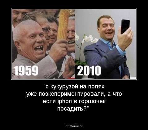 "с кукурузой на полях уже поэкспериментировали, а что если iphon в горшочек посадить?"