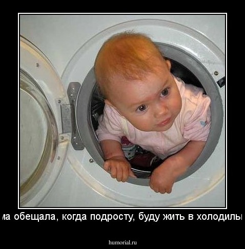 Мама обещала, когда подросту, буду жить в холодильнике