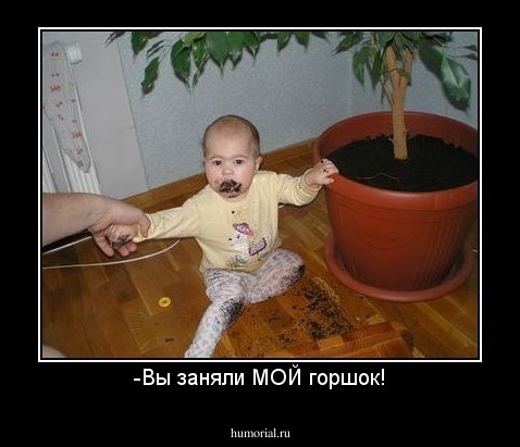 -Вы заняли МОЙ горшок!