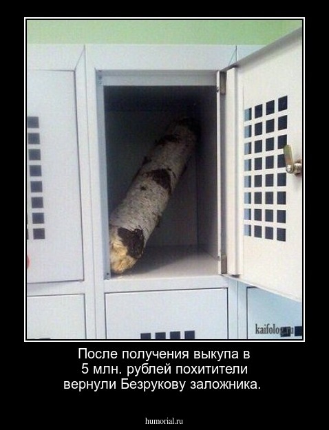 После получения выкупа в 5 млн. рублей похитители вернули Безрукову заложника.