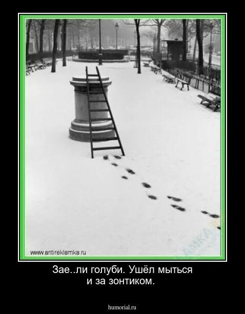 Зае..ли голуби. Ушёл мыться и за зонтиком.