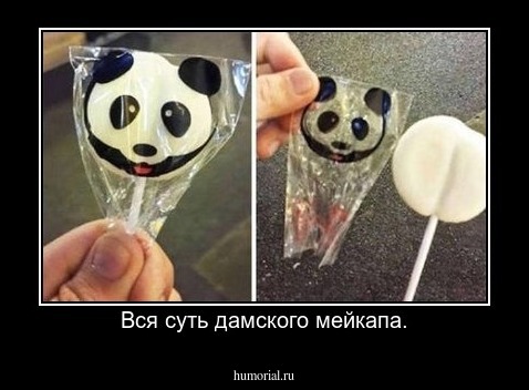 Вся суть дамского мейкапа.