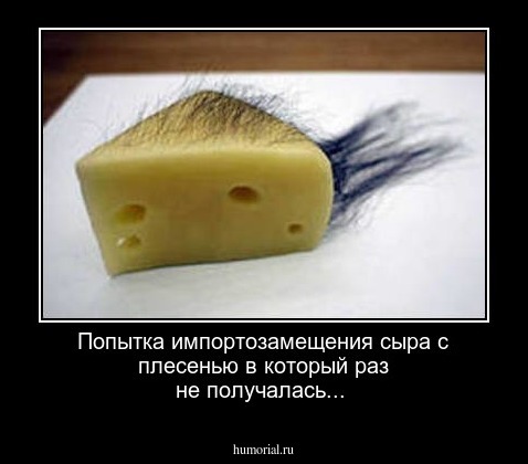 Попытка импортозамещения сыра с плесенью в который раз не получалась...