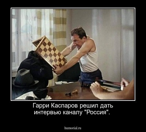 Гарри Каспаров решил дать интервью каналу "Россия".