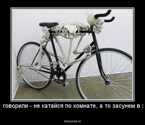 тебе же говорили - не катайся по комнате, а то засунем в задницу!