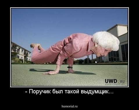 - Поручик был такой выдумщик...
