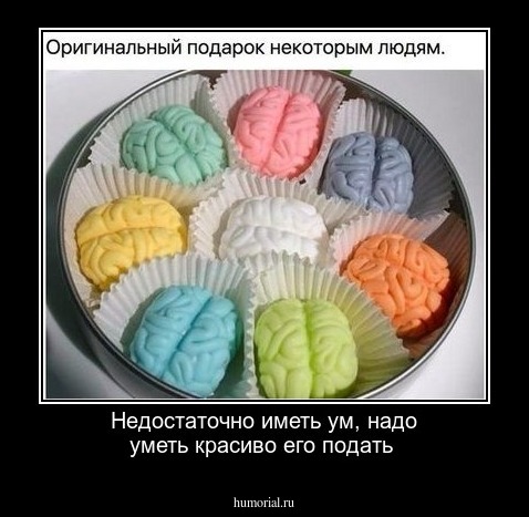 Недостаточно иметь ум, надо уметь  красиво его подать