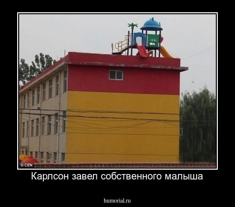 Карлсон завел собственного малыша