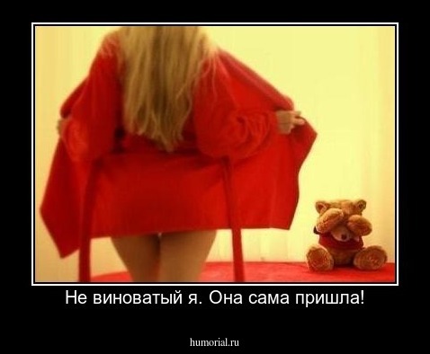 Не виноватый я. Она сама пришла!