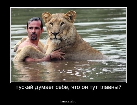 пускай думает себе, что он тут главный