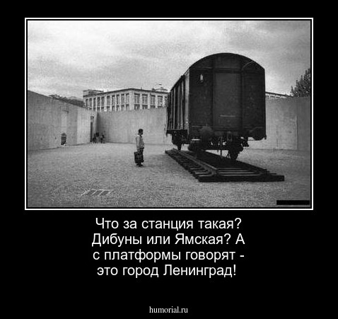 Что за станция такая? Дибуны или Ямская? А с платформы говорят - это город Ленинград!