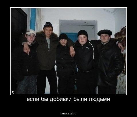 если бы добивки были людьми