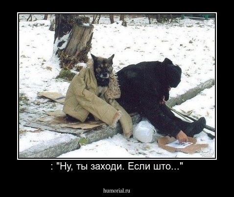: "Ну, ты заходи. Если што..."