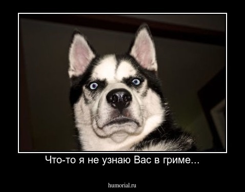 Что-то я не узнаю Вас в гриме...