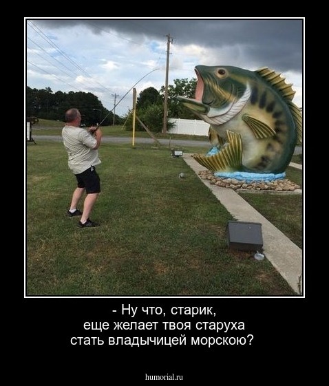 - Ну что, старик, еще желает твоя старуха стать владычицей морскою?