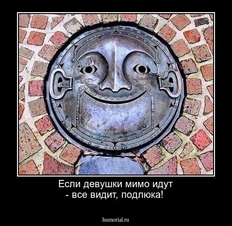 Если девушки мимо идут - все видит, подлюка!