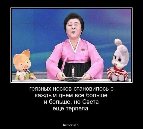грязных носков становилось с каждым днем все больше и больше, но Света еще терпела